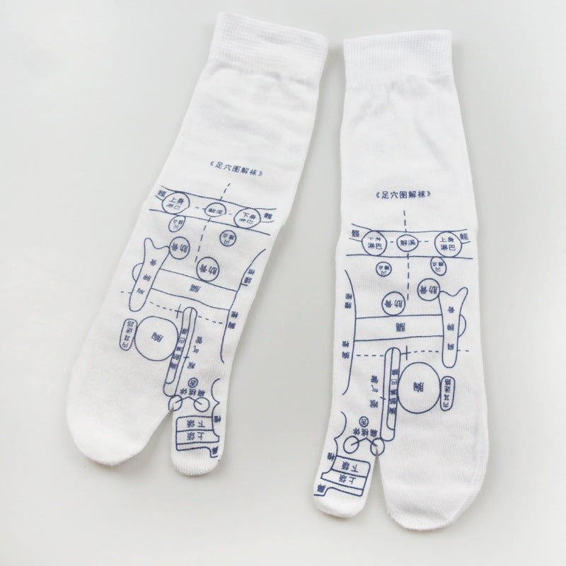 Bucciato foot reflexology socks with acupressure points for relieving tired feet and promoting foot physiotherapy.