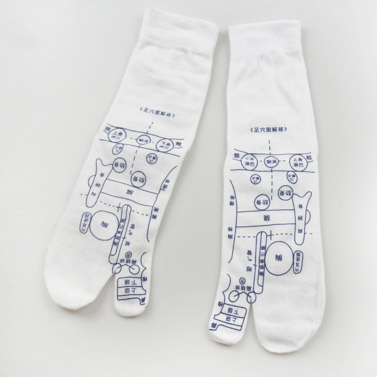 Bucciato foot reflexology socks with acupressure points for relieving tired feet and promoting foot physiotherapy.