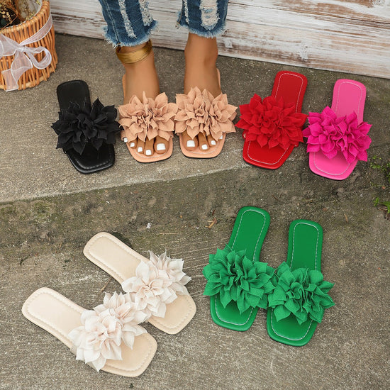 Modische, flache Flip-Flops, vielseitig