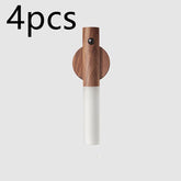 Bucciato USB magnetic wood night light with PIR motion sensor illuminating corridor or porch walls, ideal for home lighting.
