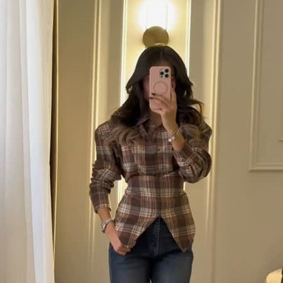 Casual Versatile Long-sleeve Shirt With A Turn-down Collar