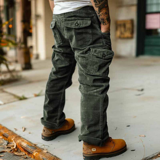Lässige Retro-Herren-Latzhose für Herbst und Winter