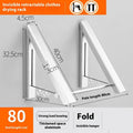Non Perforated Space Aluminum Foldable Invisible Thick Drying Rack
