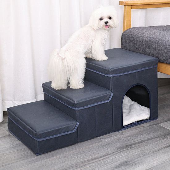 Katzenkäfig, multifunktionale Hundetreppe mit oberem Bett, Sofa, Welpenklettermöbel, Haustierzubehör