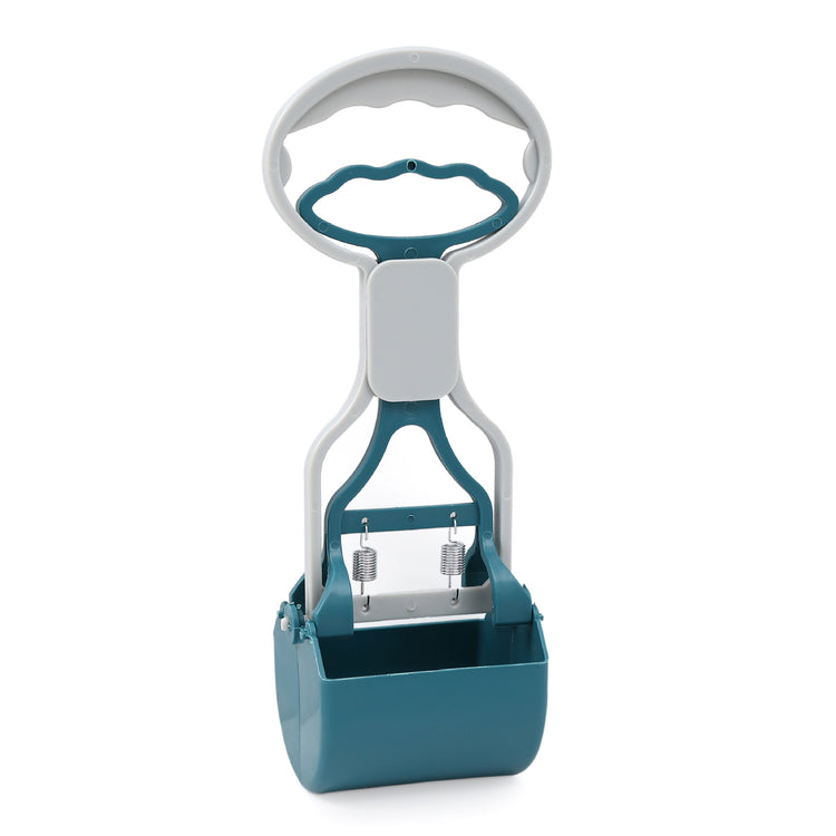 Dog poop picker tool from Bucciato for cleaning up pet waste during walks, featuring a lightweight, durable design.