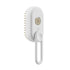 Electric cat and dog steam grooming brush with spray, massage comb, and hair removal features for pet grooming.