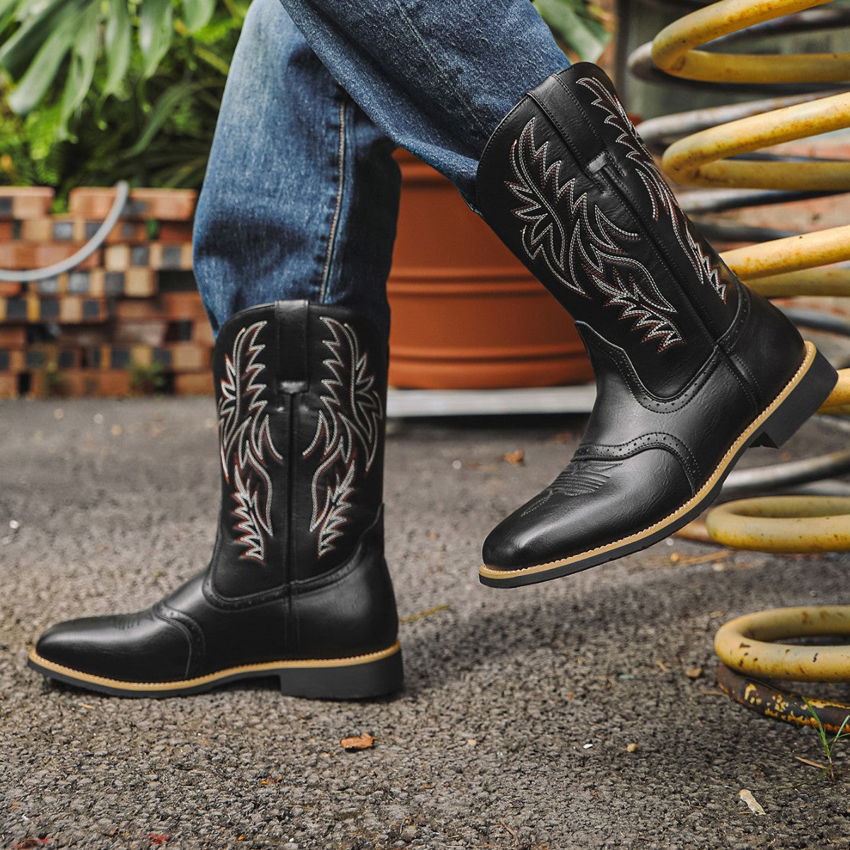 Men's Shoes Autumn New Leather Boots