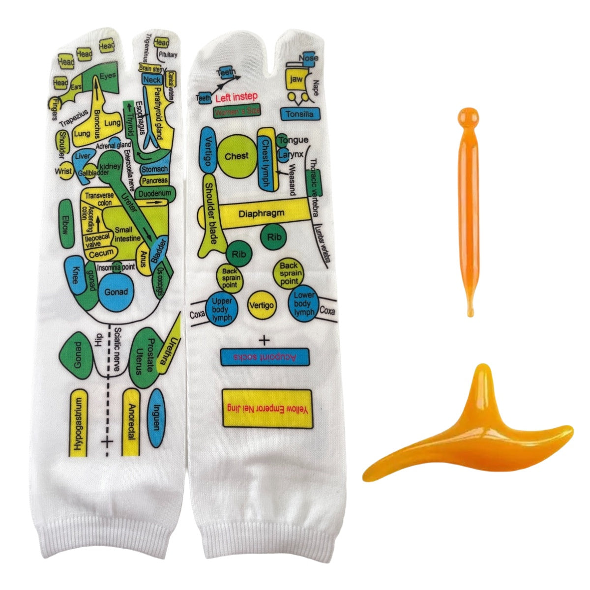 Fußmassage-Socken zur Linderung müder Füße, Akupressur-Fußmassagegerät, Reflexzonen-Socken, Fußpunkt-Socken, Fußpunkt-Werkzeug, Physiotherapie-Socken