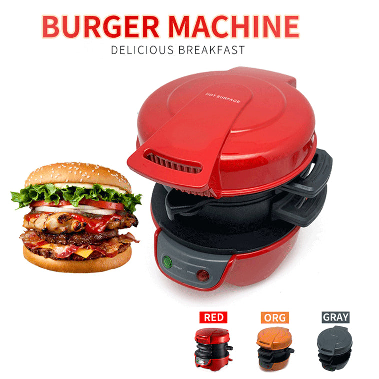 Frühstücksmaschine für den Haushalt, Hamburger-Sandwich-Maker mit Eierkocherring, Brot-Sandwich-Maschine, Waffeleisen