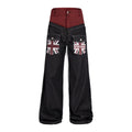 Women's Jeans With A Reverse Cross Design