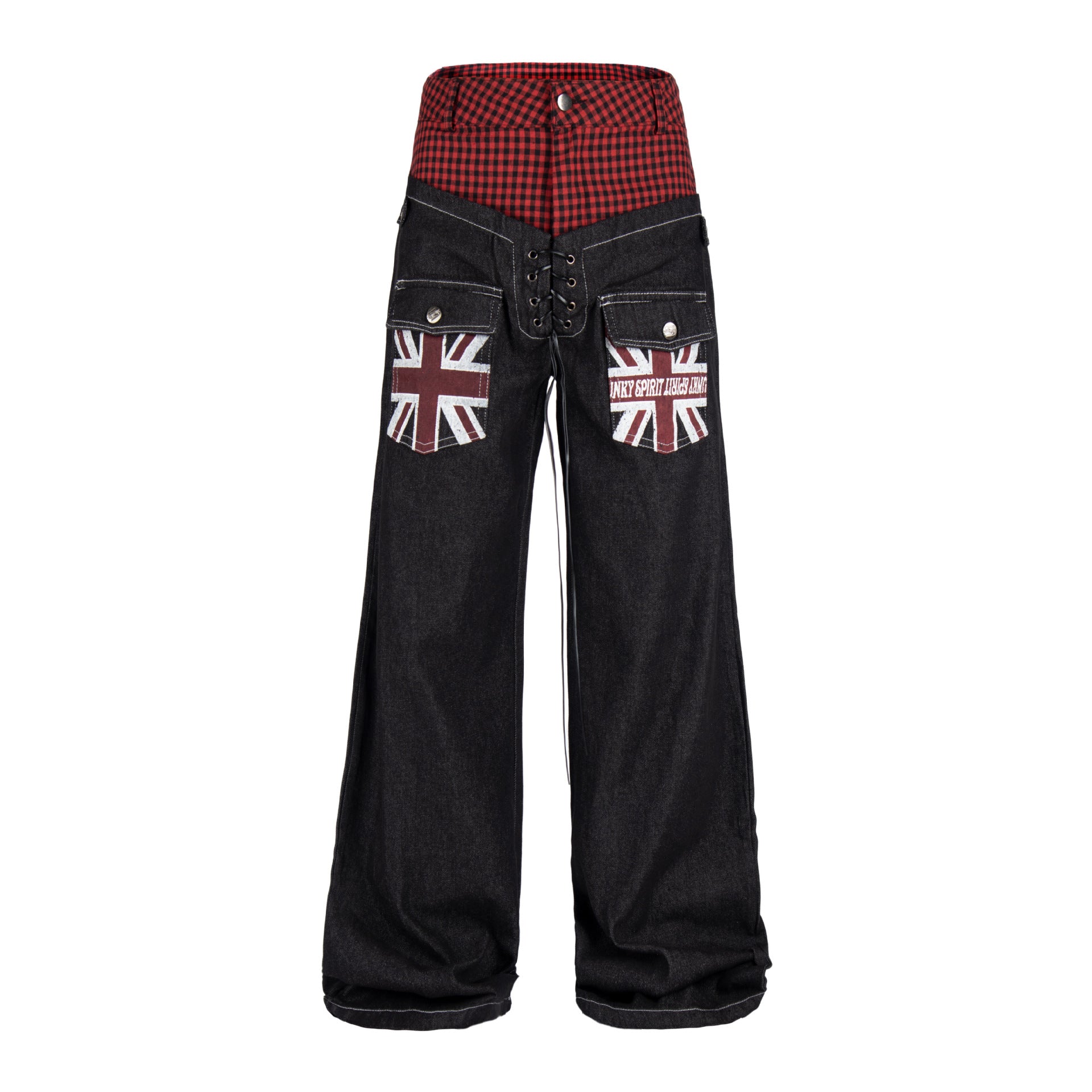 Women's Jeans With A Reverse Cross Design