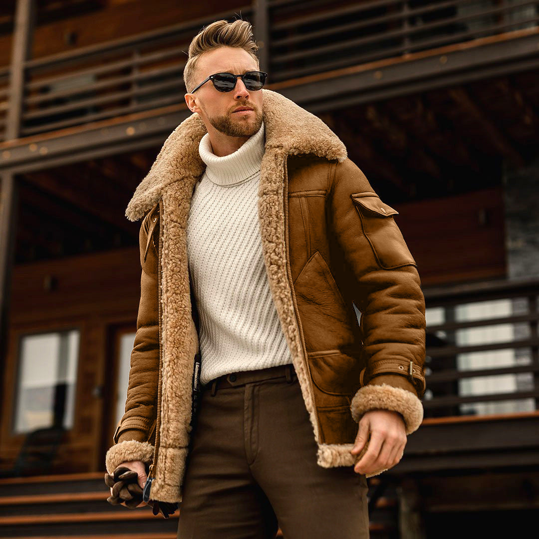 Winter Jacket Men's Military Fleece Warm Jackets Male Fur Collar Coats Army Tactical Jacket