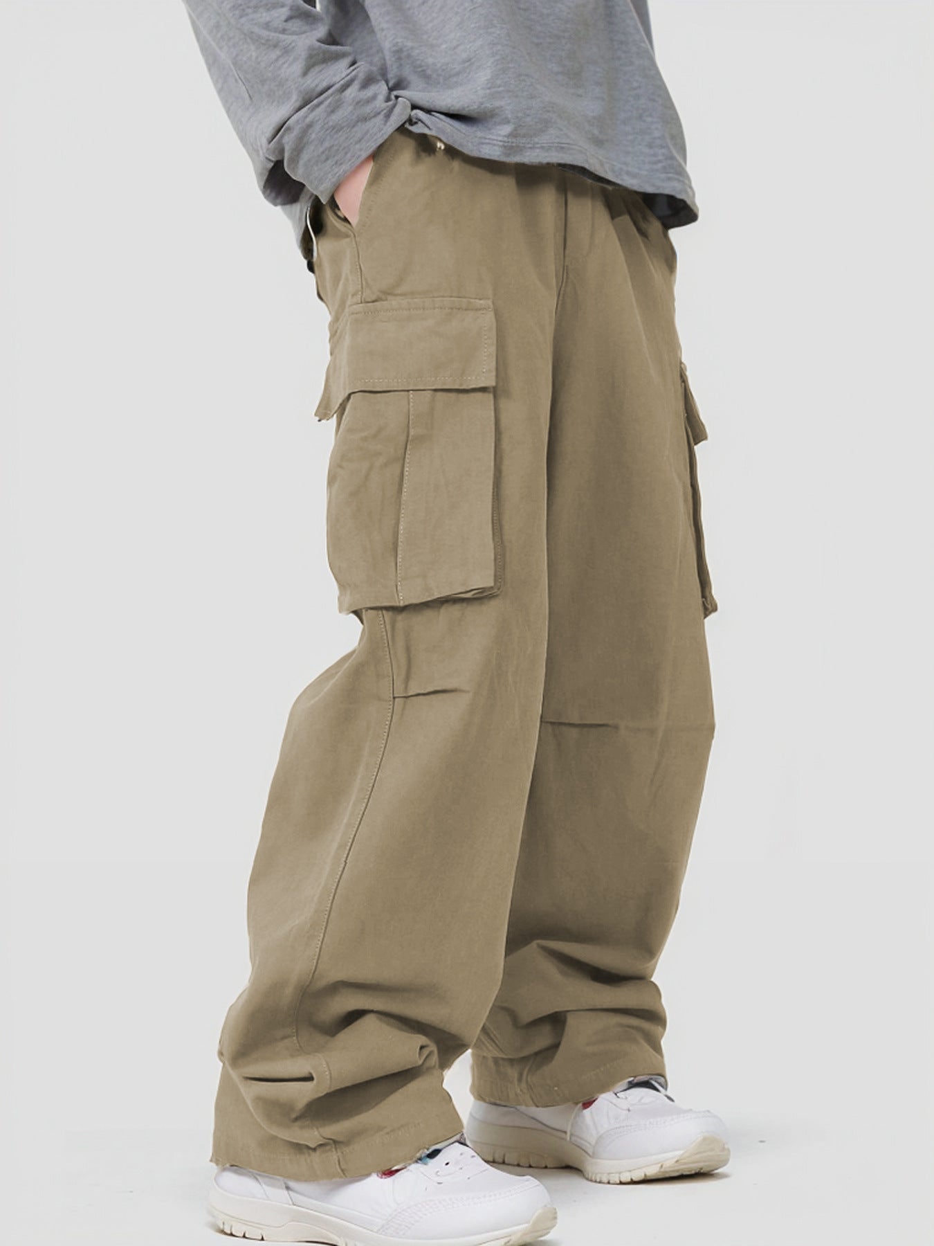 Casual Loose Three-dimensional Pocket Fried Street Overalls