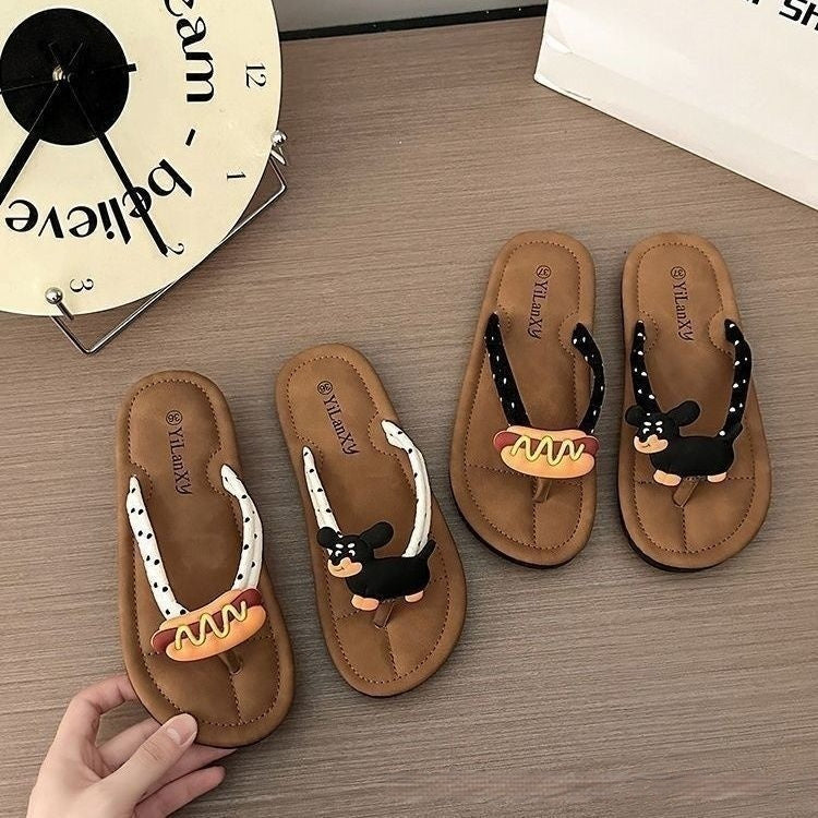 Niedliche, rutschfeste Flip-Flops im Fischgrätmuster für den Sommer – perfekt für Instagram und andere Outdoor-Aktivitäten. Modische Strandpantoffeln mit weicher Sohle.