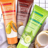 Bucciato cucumber coconut papaya facial exfoliating gel cream with fresh, clean texture for gentle body cleansing and skin renewal.