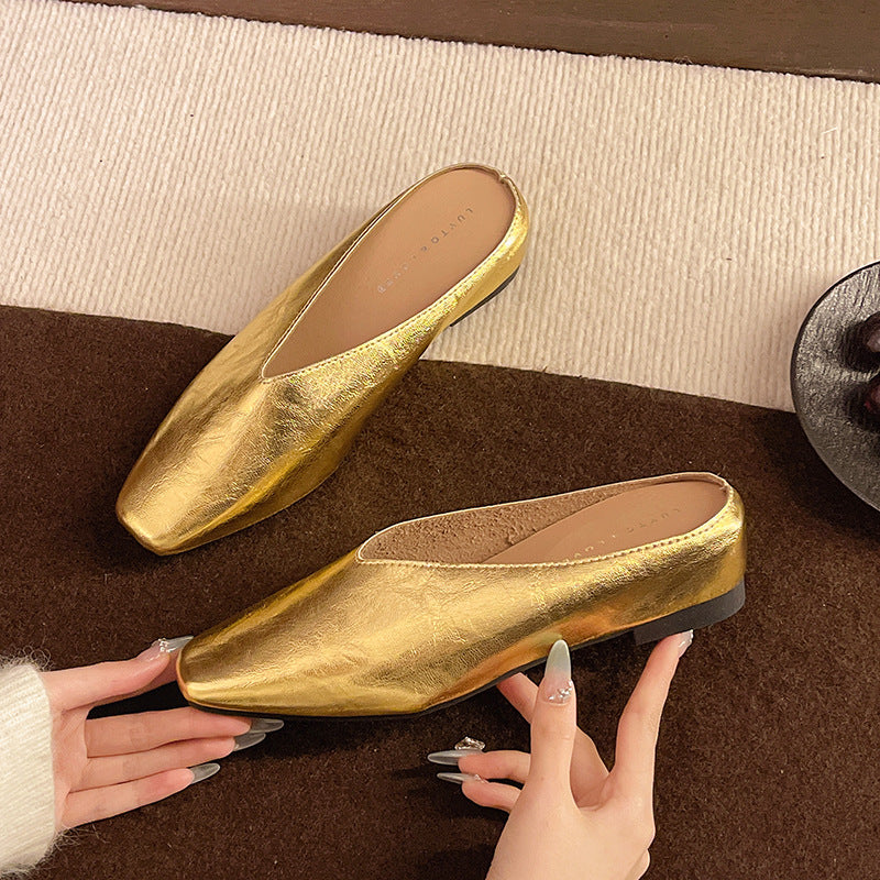 Retro-style Low-cut Soft-soled Work Shoes