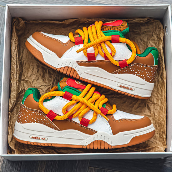 Hamburg Fries Summer Sports Casual Retro High-rise Shoes