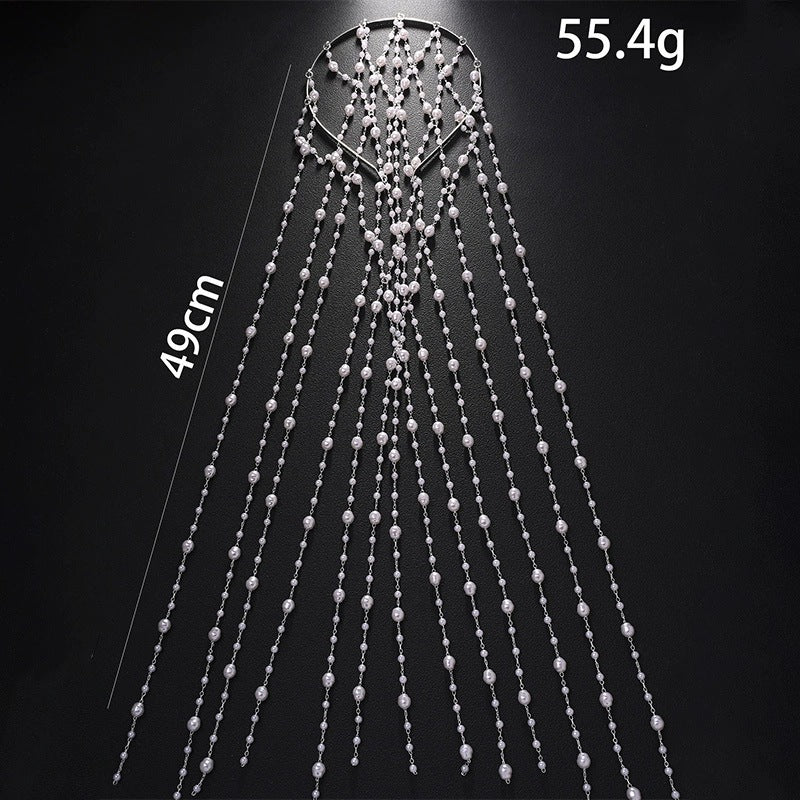 Fashion Website Tassel Pearl Headband Hair Accessory For Women