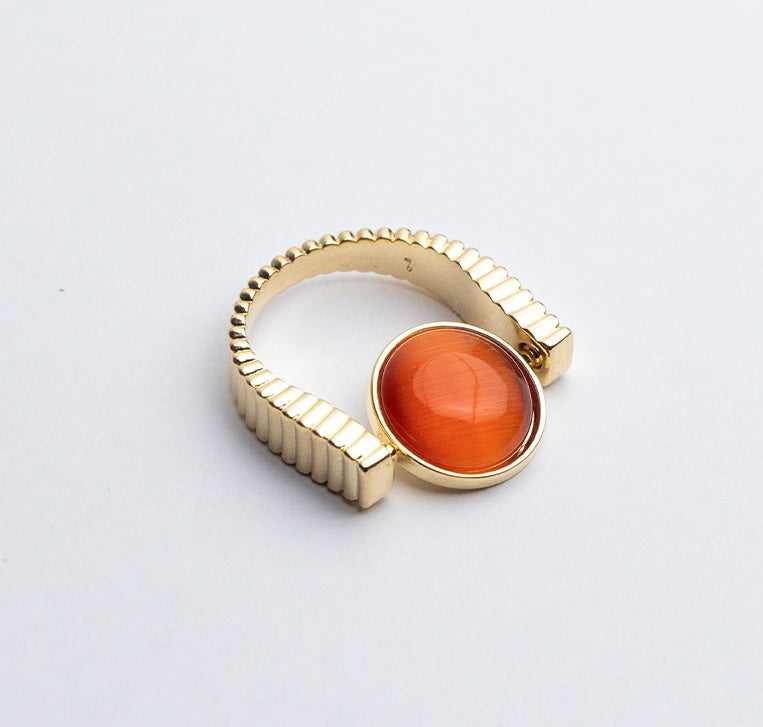 Original Fidget Spinner Rings Natural Stone Rings Replaceable Spinners For Anxiety And Stress Relief Jewelry Gifts
