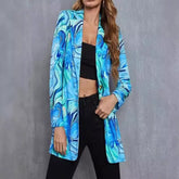 Colorful European and American style casual suit featuring high-quality fabric and vibrant spring and autumn fashion details.