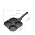 Fried Egg Burger Machine Non-stick Household Breakfast Pot Mold Four-hole Artifact
