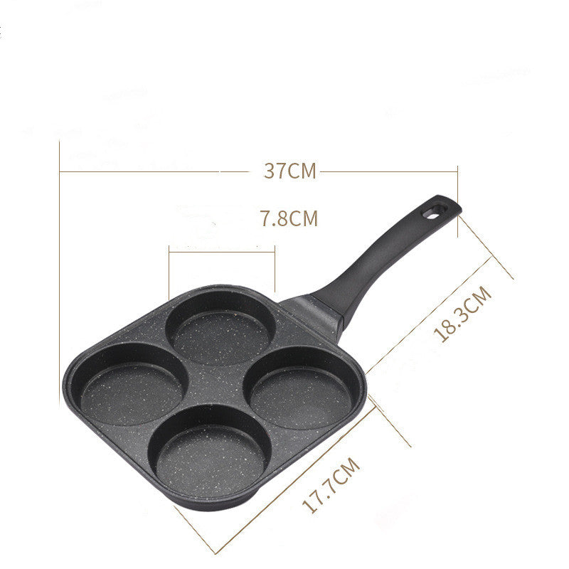 Fried Egg Burger Machine Non-stick Household Breakfast Pot Mold Four-hole Artifact