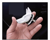 Creative Doberman car perfume air outlet clip for interior air freshening, designed to enhance your car&
