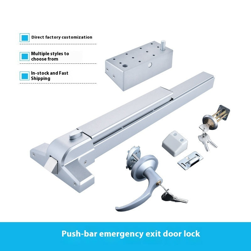 Fireproof Door Lock Stainless Steel Push Lock Fire Safety Door Lock