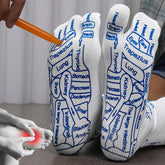 Bucciato foot reflexology socks with acupressure points for relieving tired feet and promoting foot physiotherapy.