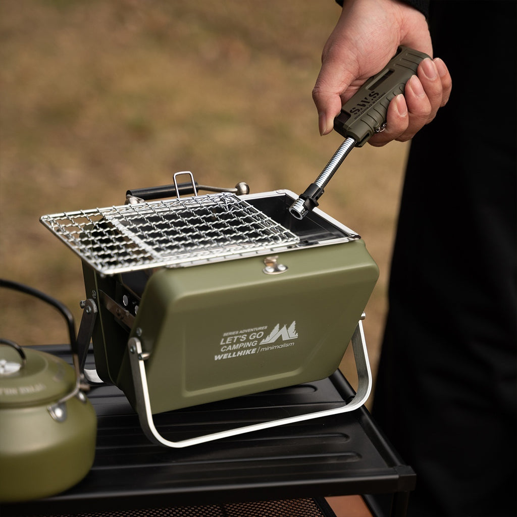 Tragbarer, faltbarer Mini-Grillofen für den Außenbereich