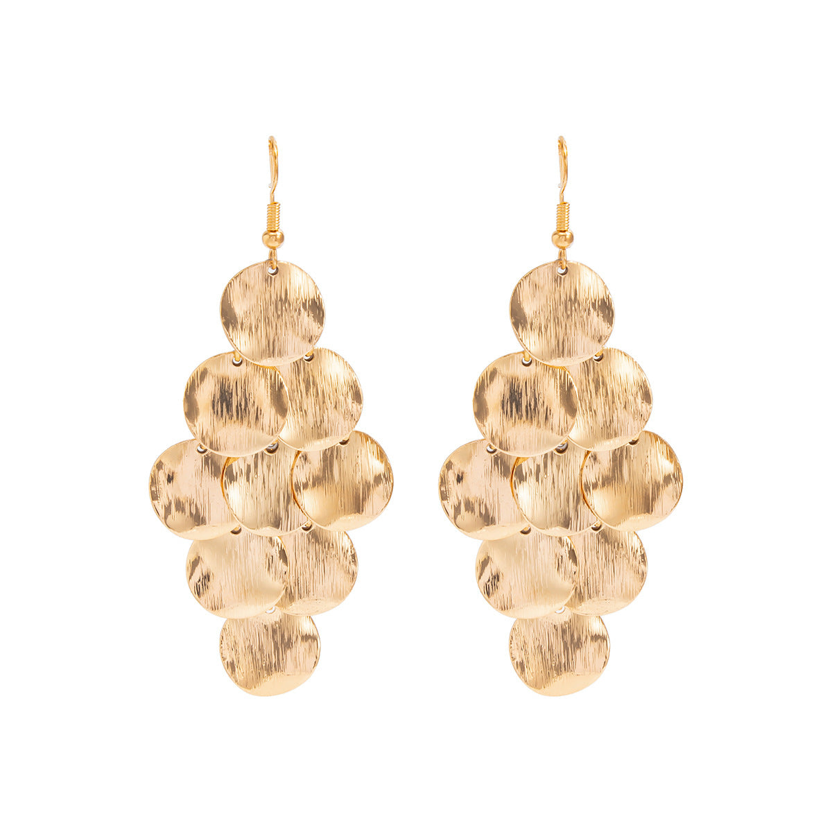 Trendy Forward Geometric Sequin Y-shaped Long Patchwork Metal Accessory