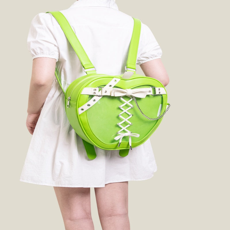 Dark-style Leather Belt Chain Gothic Strap Bow Backpack