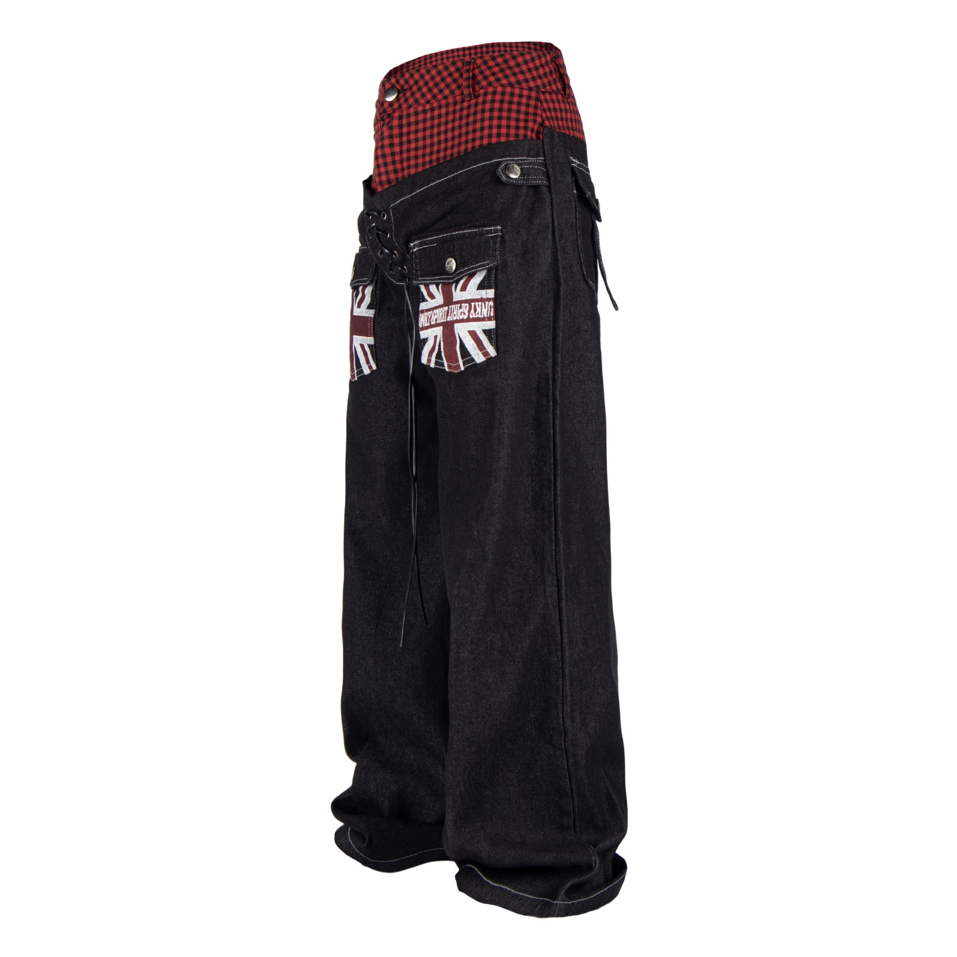 Women's Jeans With A Reverse Cross Design