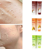 Bucciato cucumber, coconut, and papaya facial exfoliating gel cream with a clean, fresh appearance in a sleek tube.