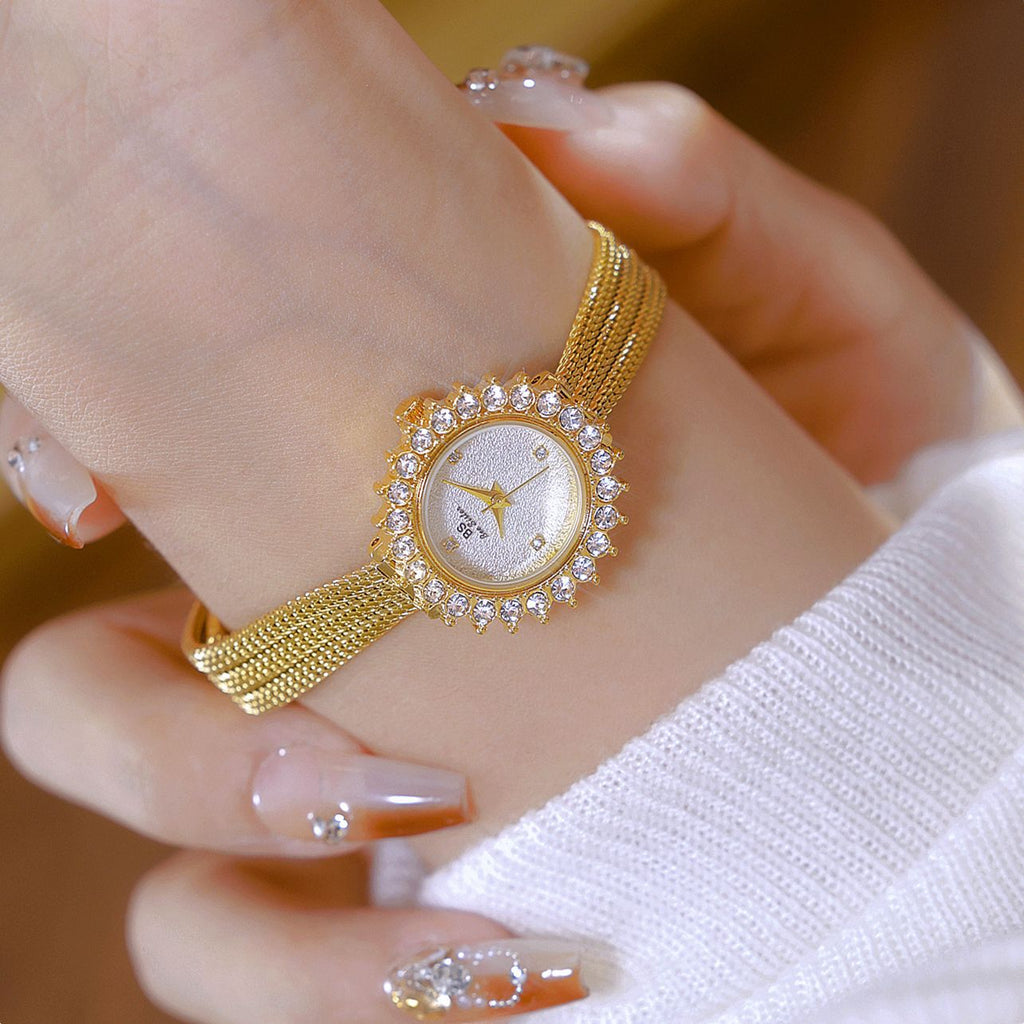Leichte Luxus-Sonnenblumen-Uhr von Gesang – Ein eleganter Zeitmesser