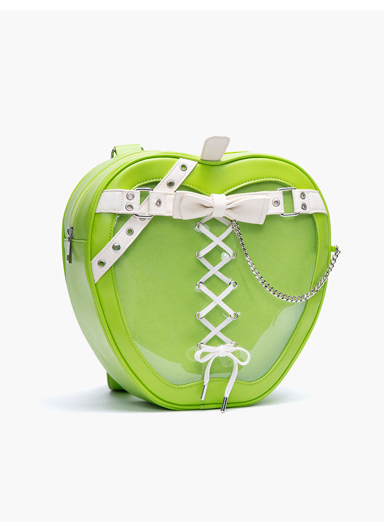 Dark-style Leather Belt Chain Gothic Strap Bow Backpack