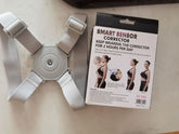 Adjustable Bucciato posture corrector belt for kids and adults, supporting back alignment and real-time posture assessment.