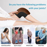 Electric intelligent knee massager with heating, infrared, and vibration functions for pain relief, designed for home use by Bucciato.