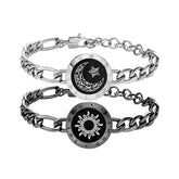 Sun-Moon Smart Sensing Couple Bracelet by Bucciato, featuring sleek design and dual sensing features for couples.