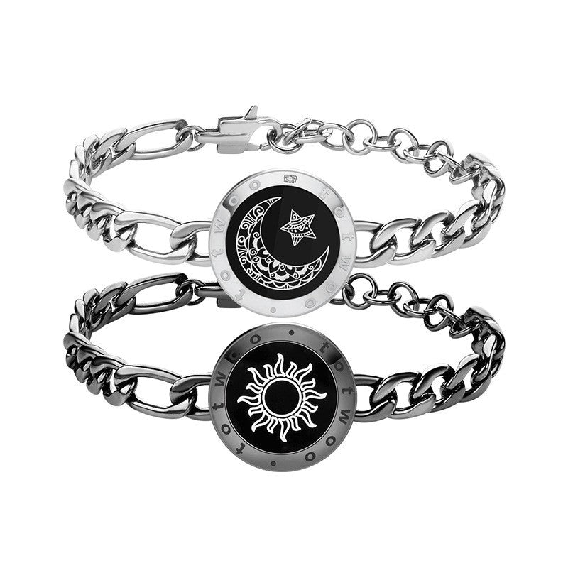 Smartes Sonnen-Mond-Paararmband mit Sensoren