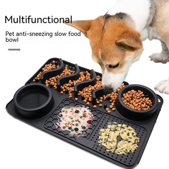 Silikon-Leckmatte für Hunde, Haustier-Leckmatte, Silikon-Riechmatte, multifunktionaler Futternapf, Haustierbedarf