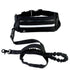 Bucciato hands-free dog leash with shock-absorbing bungee, phone pocket, and water bottle holder for large dogs up to 180lbs.