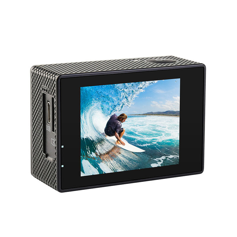 Action-Kamera 4K bis 30 FPS, wasserdichte Outdoor-Sportkamera, DV-Tauchkamera, Helmkamera