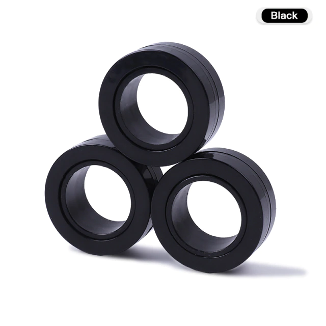 Anti-Stress Magnetic Rings Fidget Unzip Toy Magic RingTools