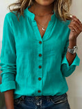 Casual Stand-collar Relaxed-fit Versatile Fashion-forward Shirt