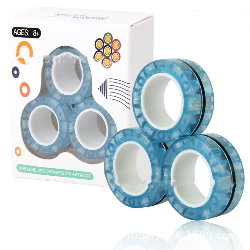 Anti-Stress Magnetic Rings Fidget Unzip Toy Magic RingTools
