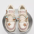 High-end Platform Sneakers With Star Pattern For Couples