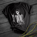 Skull Print Short Shirt Team Uniform European And American Fabrics