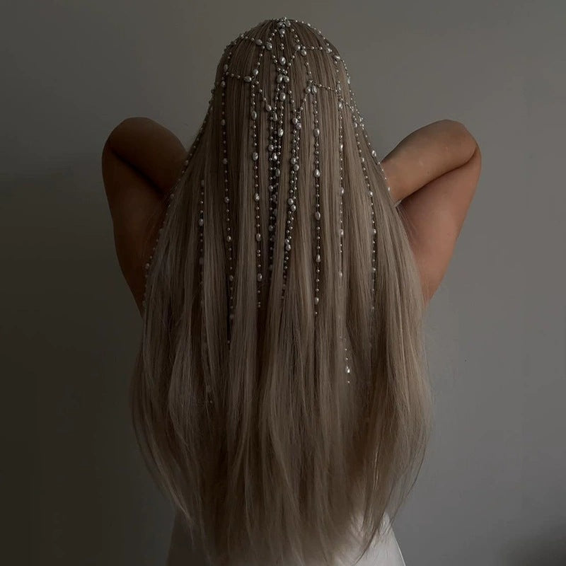 Fashion Website Tassel Pearl Headband Hair Accessory For Women