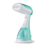 Portable Bucciato garment steamer with hanging iron, compact design for easy fabric steaming and wrinkle removal.